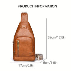 Vintage Sling Bag Bohemian Crossbody Chest Bag for Travel Hiking