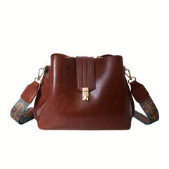 Vintage Bucket Bag Ethnic Strap Crossbody Shoulder Bag