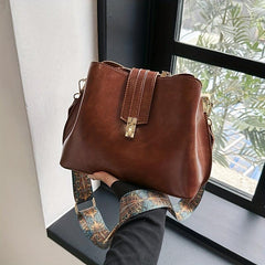 Vintage Bucket Bag Ethnic Strap Crossbody Shoulder Bag