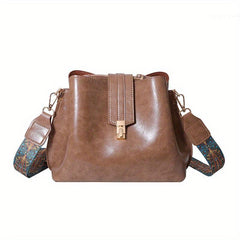 Vintage Bucket Bag Ethnic Strap Crossbody Shoulder Bag