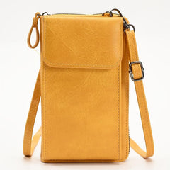 Mini Crossbody Phone Wallet Women's PU Leather Flap Purse