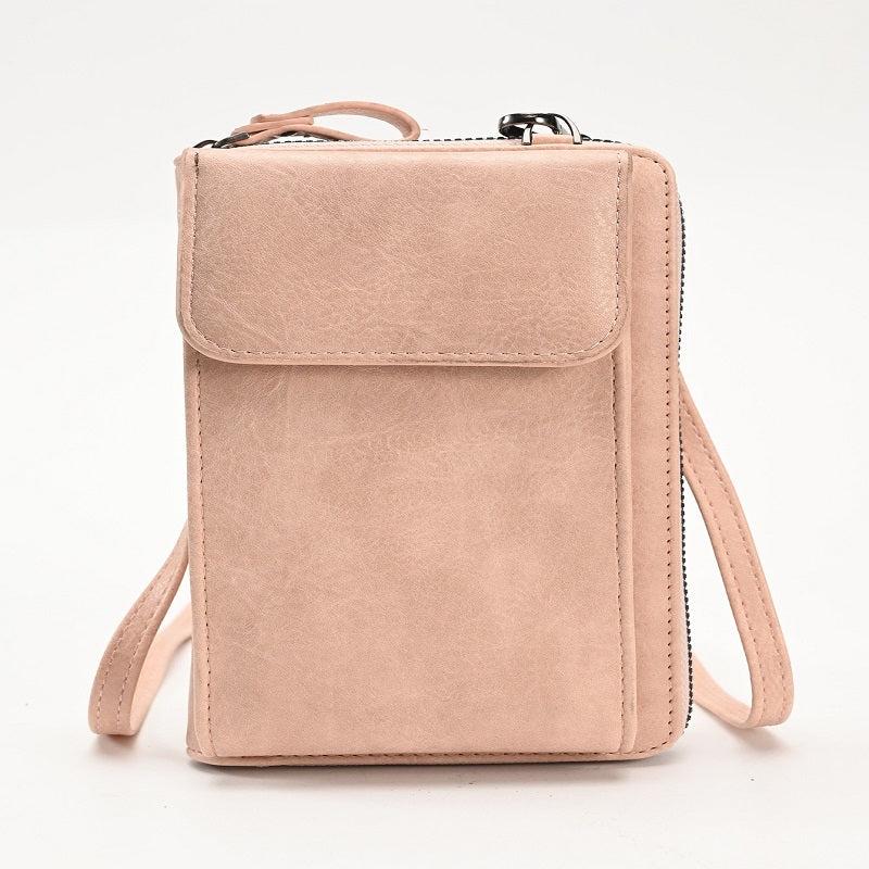 Mini Crossbody Phone Wallet Women's PU Leather Flap Purse