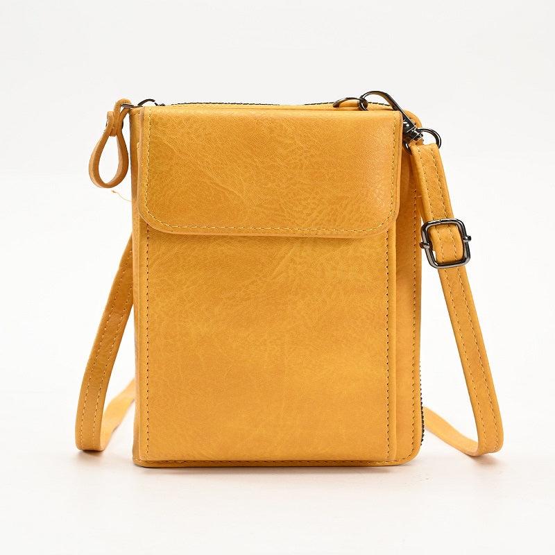 Mini Crossbody Phone Wallet Women's PU Leather Flap Purse