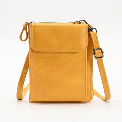 Mini Crossbody Phone Wallet Women's PU Leather Flap Purse
