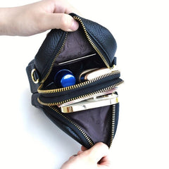 Double Zipper Mini Phone Bag Crossbody Coin Purse