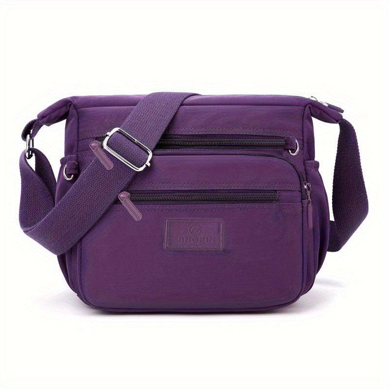 Casual Nylon Crossbody Bag Women's Pockets Purses Lightweight Daily Shoulder Bag