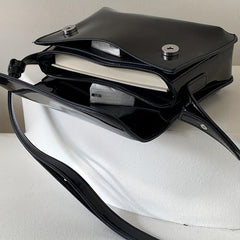 Vintage Square Shoulder Bag Flap Handbag Adjustable Strap