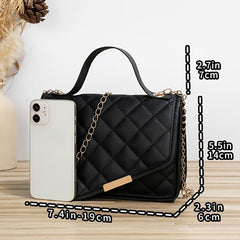 Quilted Square Crossbody Bag Fairy Handbag