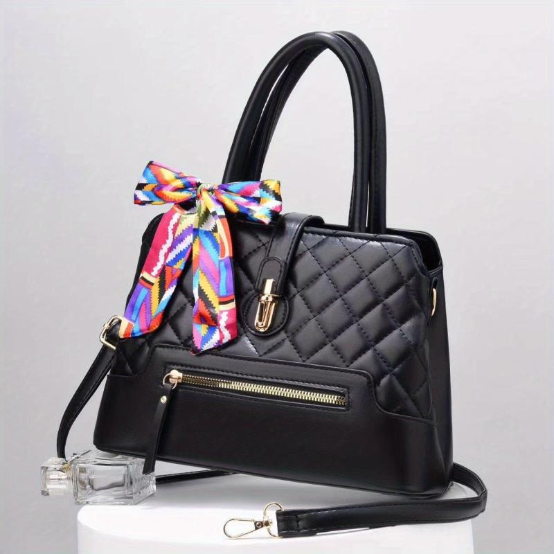 Vintage Quilted Handbag & Shoulder Purse Crossbody Bag