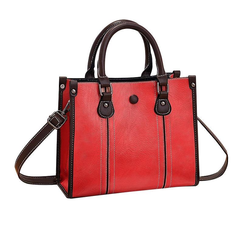 Studded Decor Crossbody Bag Top Handle Satchel Purse
