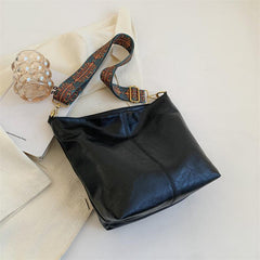 Vintage Crossbody Bag Geometric Strap Hobo Bag Large Capacity