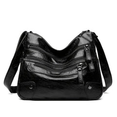 Vintage Soft Leather Shoulder Bag Casual Crossbody Purse