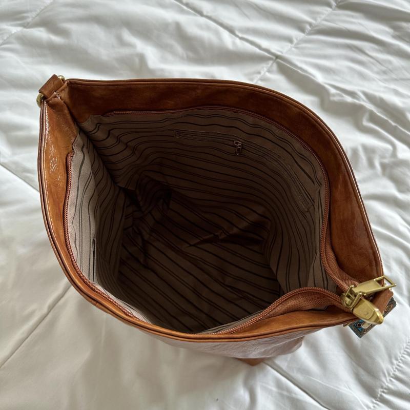 Vintage Crossbody Bag Large Capacity Hobo Bag Faux Leather Shoulder Bag