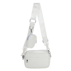 Solid Quilted Crossbody Bag Large Capacity Casual Shoulder Bag