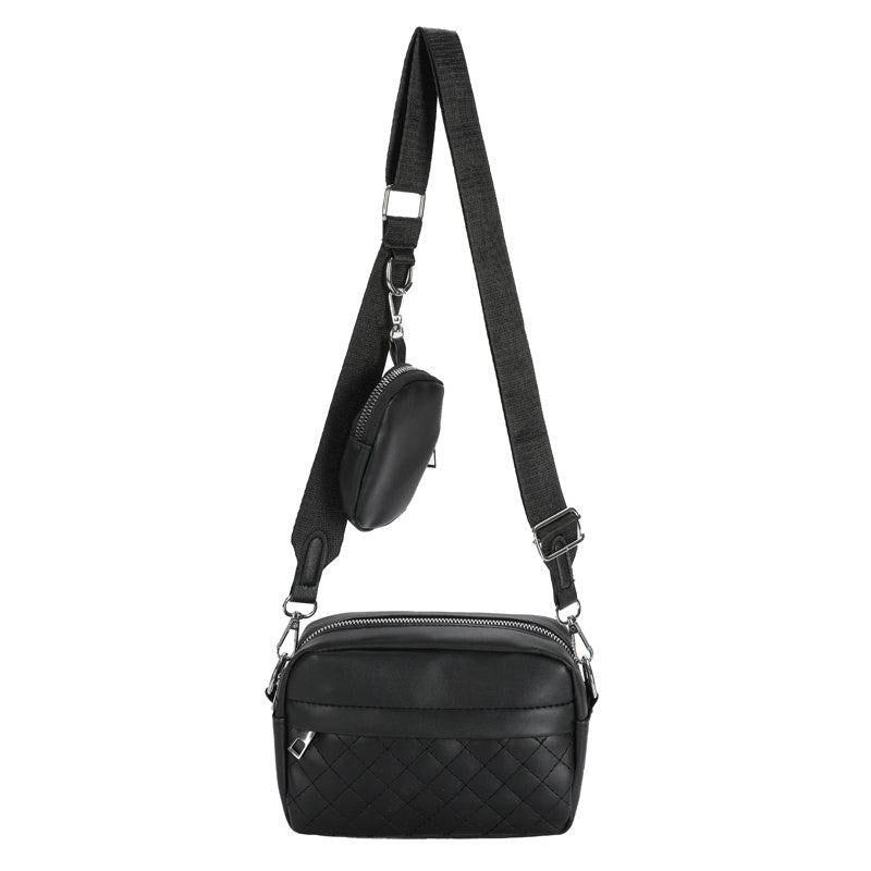 Solid Quilted Crossbody Bag Large Capacity Casual Shoulder Bag