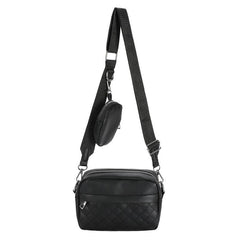 Solid Quilted Crossbody Bag Large Capacity Casual Shoulder Bag