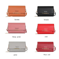 Letter Graphic Shoulder Bag Small Phone Bag Zipper Flap Purse For Women