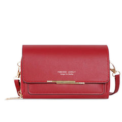 Letter Graphic Shoulder Bag Small Phone Bag Zipper Flap Purse For Women