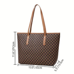 Graphic Print Shoulder Tote Bag Large Capacity Tote Bag For Women