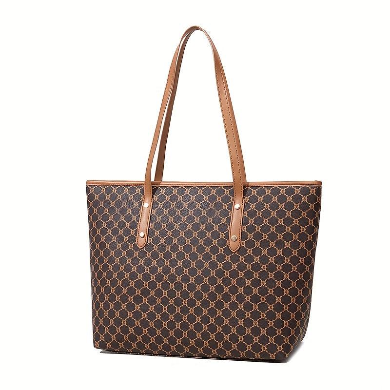 Graphic Print Shoulder Tote Bag Large Capacity Tote Bag For Women