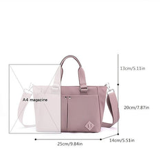 Oxford Cloth Pockets Hand Bag Lightweight Casual Shoulder Bag Large Capacity Bag