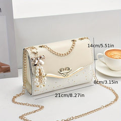 Star Sequins Crossbody Bag Chain Shoulder Bag for Women