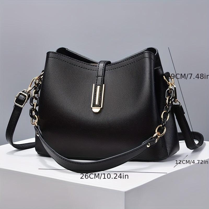Classic Bucket Bag Women's Shoulder Bag All Match Bag For Work