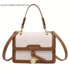 Argyle Embossed Crossbody Bag Small Flap Square Purse