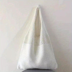Literary Hollow Out Crochet Shoulder Bag for Summer Beach