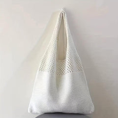 Literary Hollow Out Crochet Shoulder Bag for Summer Beach