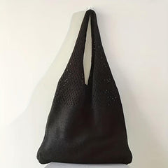 Literary Hollow Out Crochet Shoulder Bag for Summer Beach