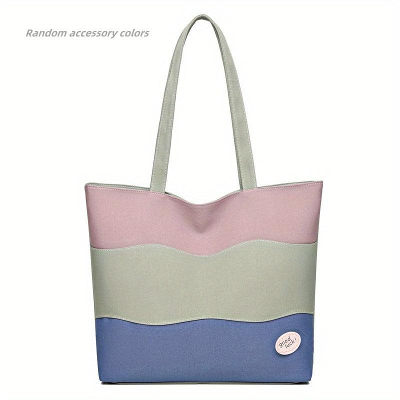 Large Capacity Tote Bag Casual Foldable Shoulder Bag Women's Handbag