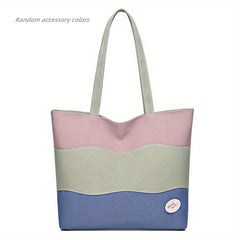 Large Capacity Tote Bag Casual Foldable Shoulder Bag Women's Handbag