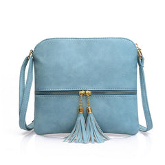 Tassel Zipper Pocket Crossbody Bag Women's Shoulder Bag