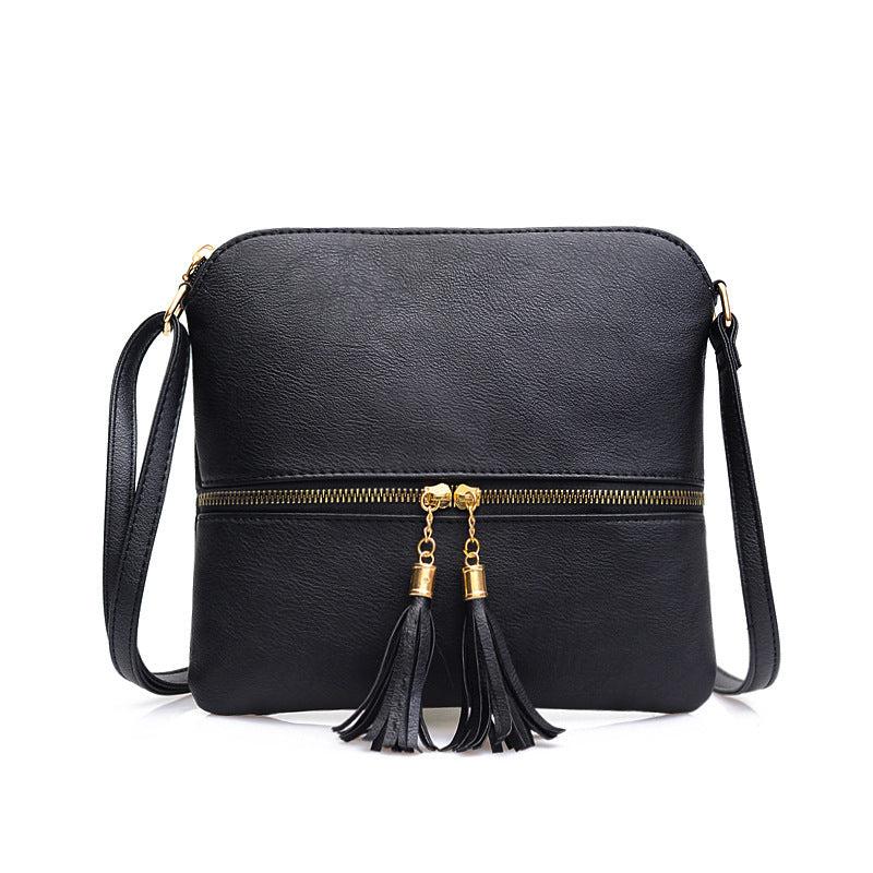 Tassel Zipper Pocket Crossbody Bag Women's Shoulder Bag