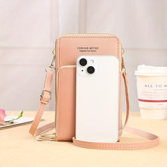 Touch Screen Crossbody Mobile Phone Bag Women's Zipper Around Coin Purse