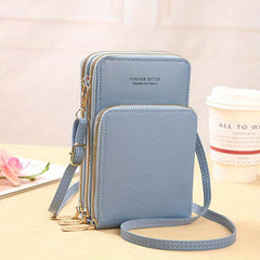 Touch Screen Crossbody Mobile Phone Bag Women's Zipper Around Coin Purse