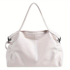 Solid Soft PU Leather Shoulder Bag All Match Large Capacity Bag
