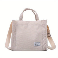 Corduroy Tote Bag Crossbody Handbag for Work School
