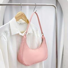 Nylon Solid Crescent Bag All Match Minimalist Underarm Bag Baguette Bag