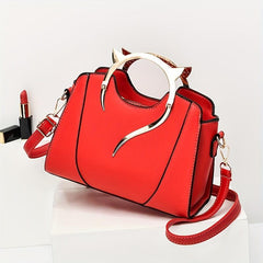 Cat Ear Top Handles Shoulder Bag Women's All Match Tote Satchel