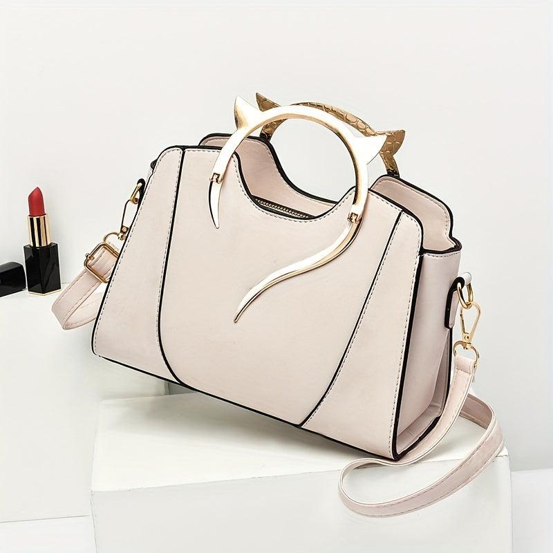 Cat Ear Top Handles Shoulder Bag Women's All Match Tote Satchel
