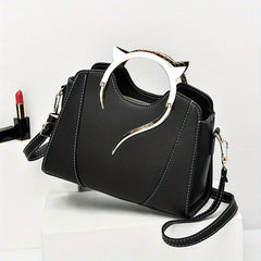 Cat Ear Top Handles Shoulder Bag Women's All Match Tote Satchel