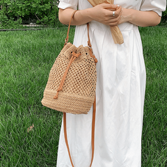 Straw Woven Crossbody Bag Beach Shoulder Bag