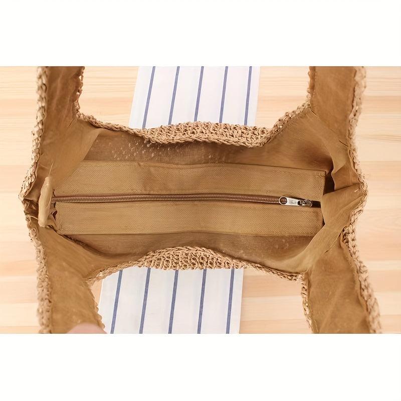 Niche Woven Bag Single Shoulder Crochet Beach Bag