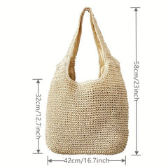 Niche Woven Bag Single Shoulder Crochet Beach Bag