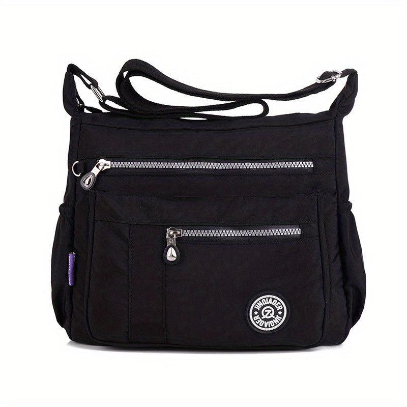 Waterproof Nylon Crossbody Bag Large Capacity Travel Bag Pockets Shoulder Purse
