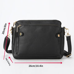 Stylish Crossbody Bag with Zipper Closure for Women