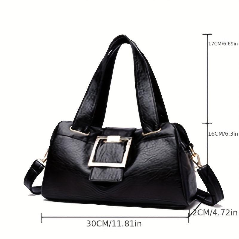 Large Capacity Shoulder Bag Soft Handbag Stylish Crossbody Bag