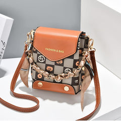 Plaid Pattern Flap Phone Bag Mini Crossbody Bag